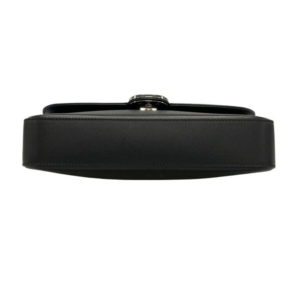 Auth GUCCI Petit GG 739721 Black Leather Handbag - Picture 5 of 16